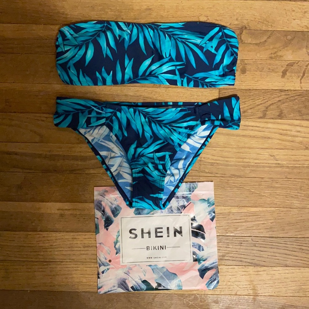 Strapless shein bikini